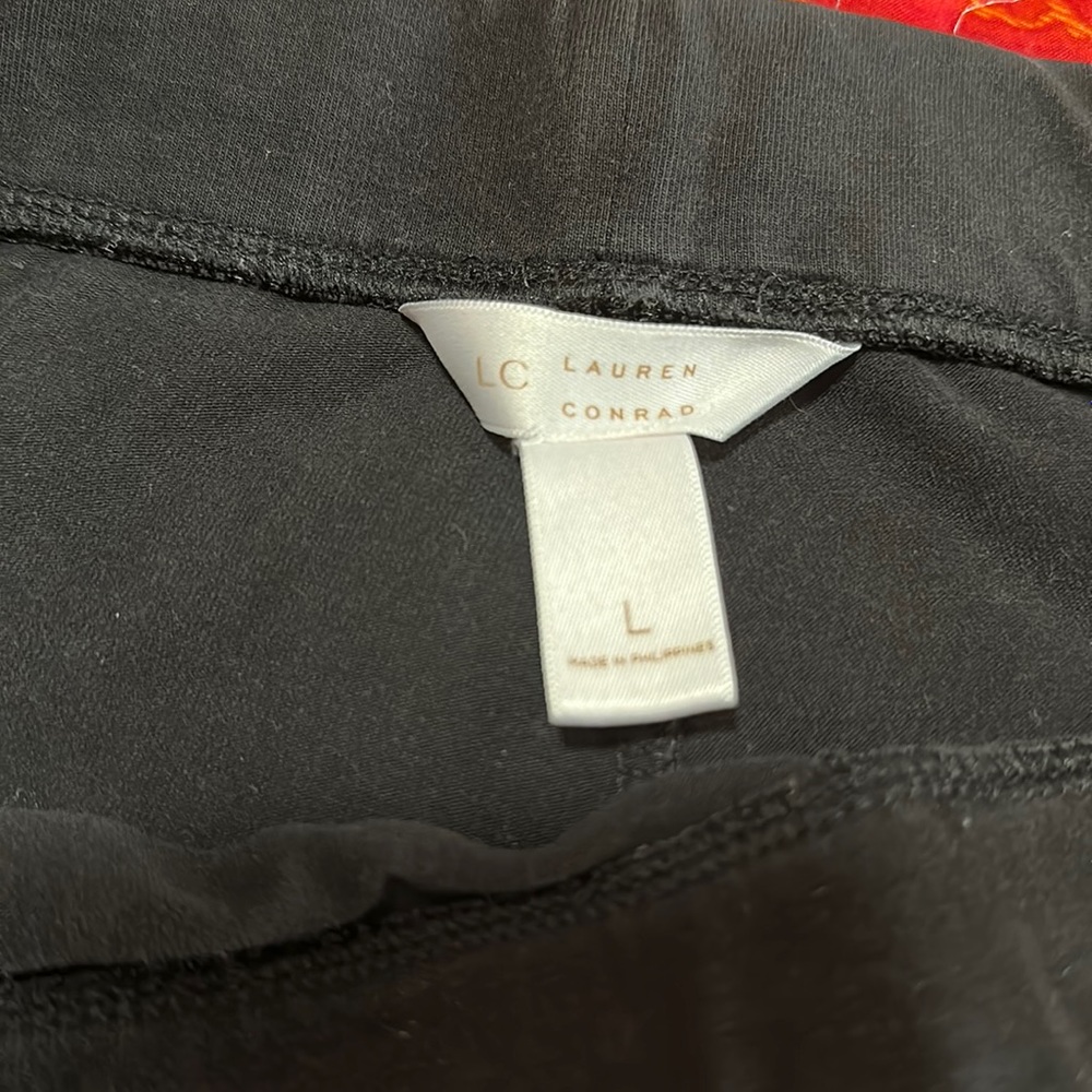 LC Lauren Conrad leggings, size L, color black